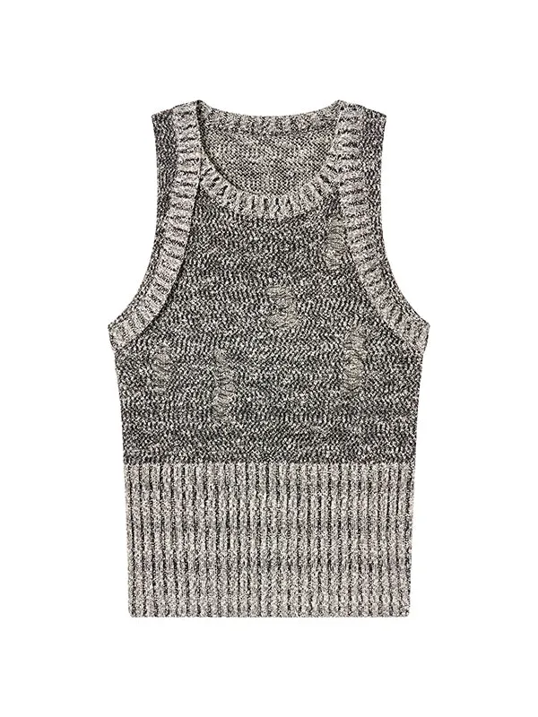 4Type Knit Casual Loose Chic Vest＆Cardigan