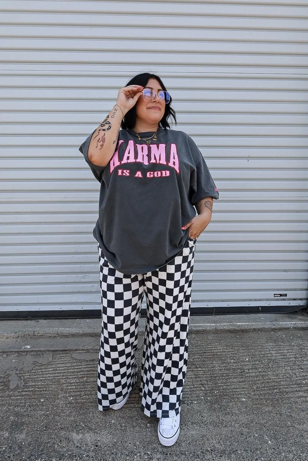 Ace Of Spades Checkered Pants