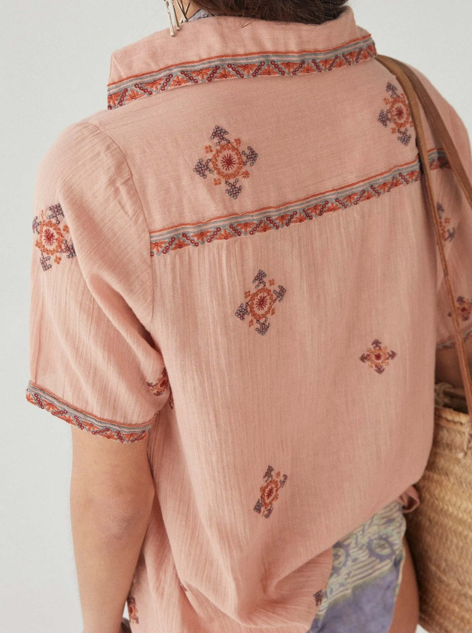 Allanis Blouse - Compass Salmon