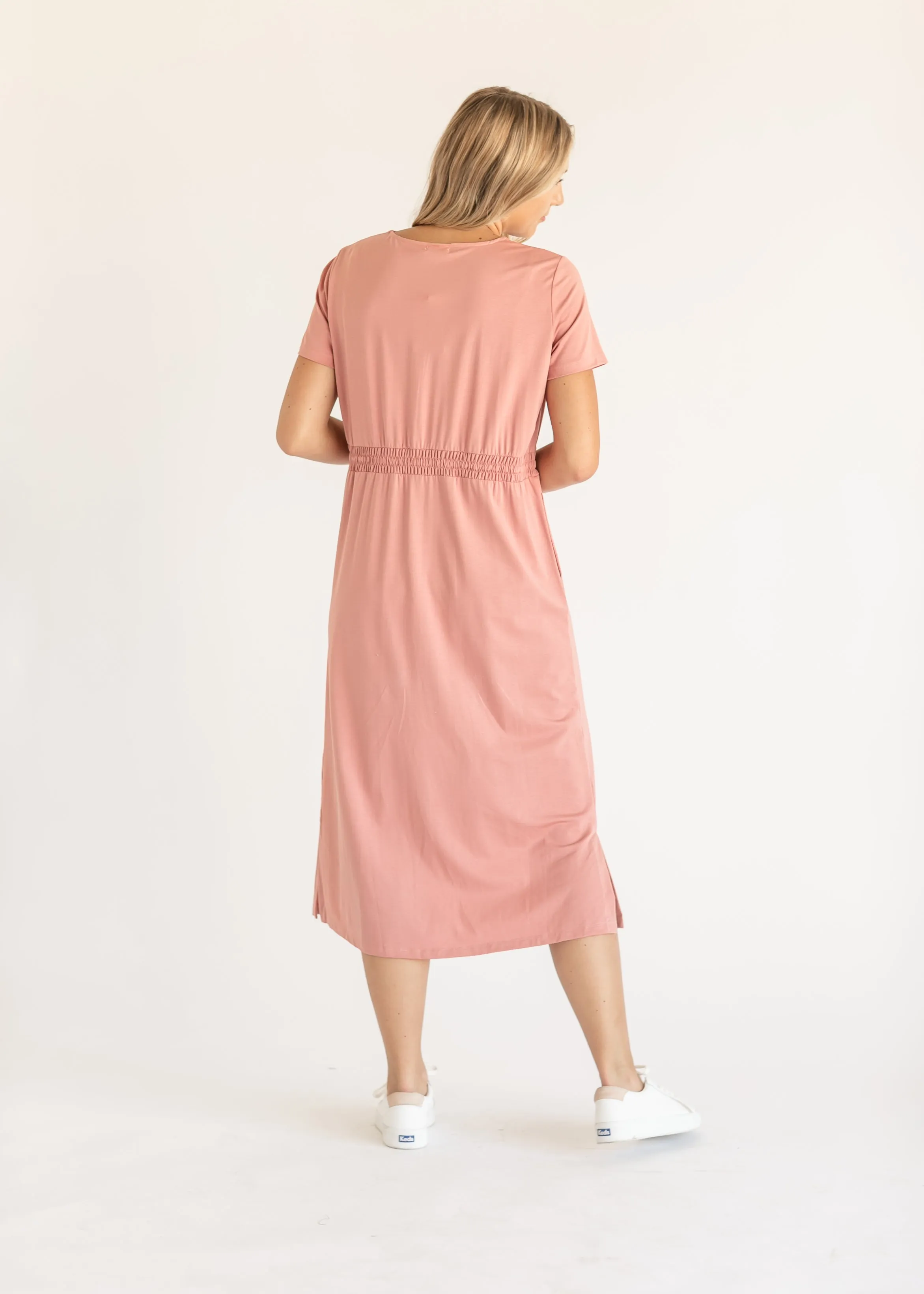 Ashley Short Sleeve Midi Dress - FINAL SALE
