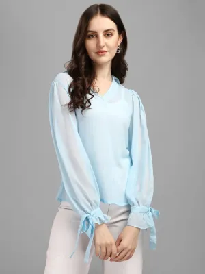 Baby Blue Women's Tops