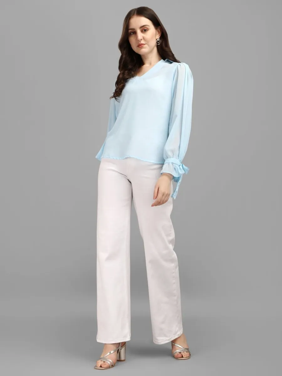 Baby Blue Women's Tops