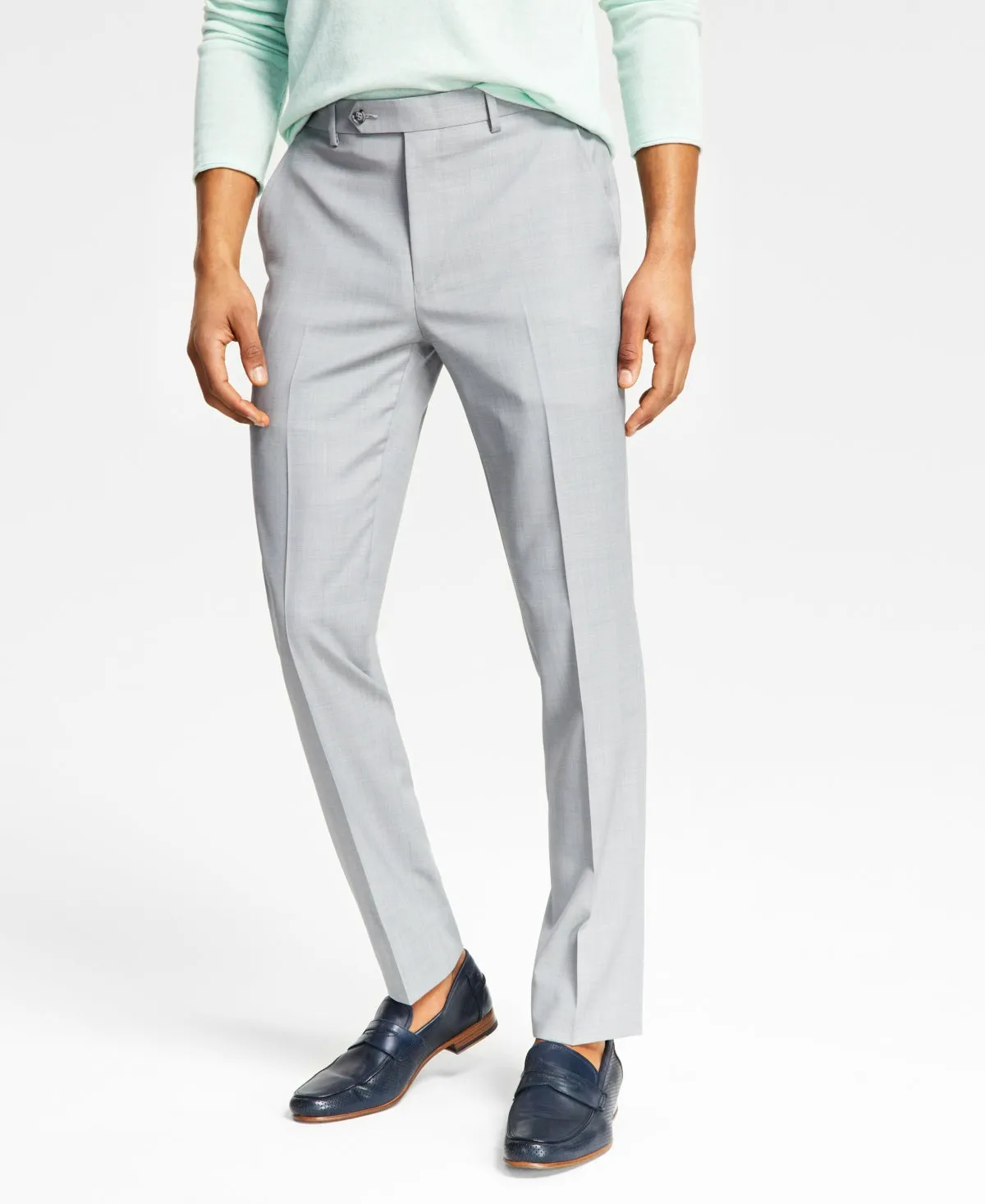 Bar Iii Mens Skinny fit Dress Pants 30 / 32 Grey
