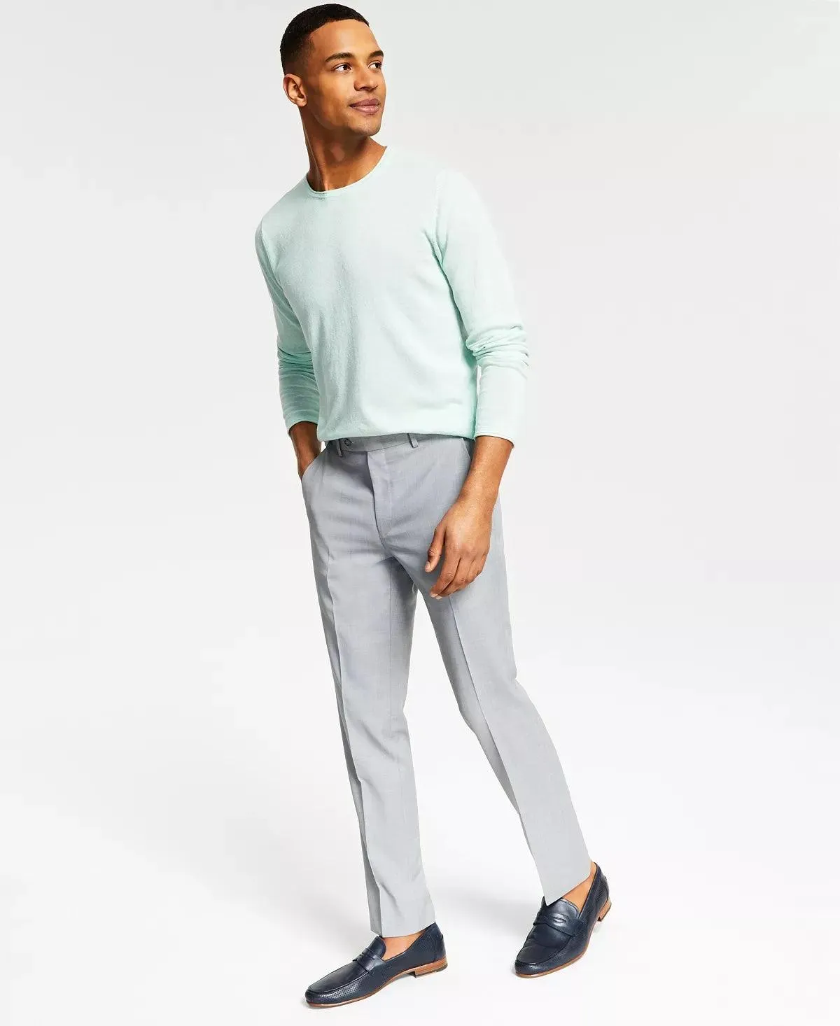 Bar Iii Mens Skinny fit Dress Pants 30 / 32 Grey