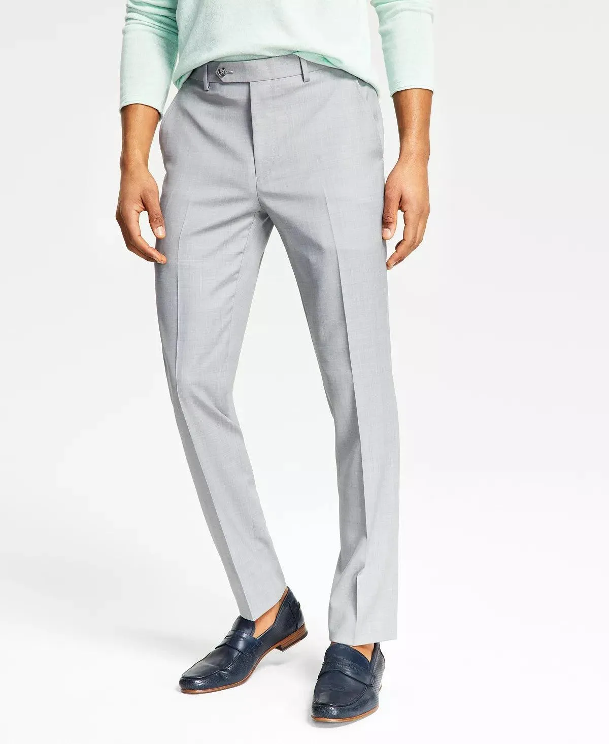 Bar Iii Mens Skinny fit Dress Pants 30 / 32 Grey