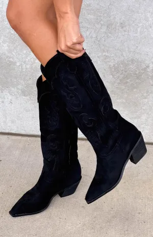 Billini Tulie Black Cowboy Boots