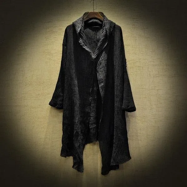 Boho Chic Loose Hooded Cardigan