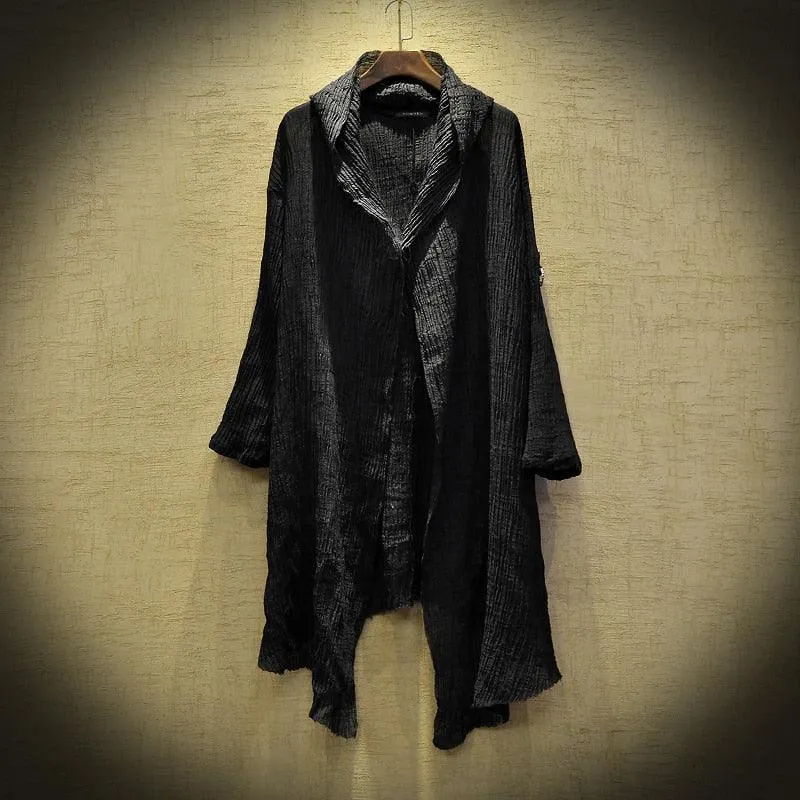 Boho Chic Loose Hooded Cardigan