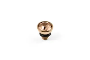 Bottone 5mm Light Peach Top Gold