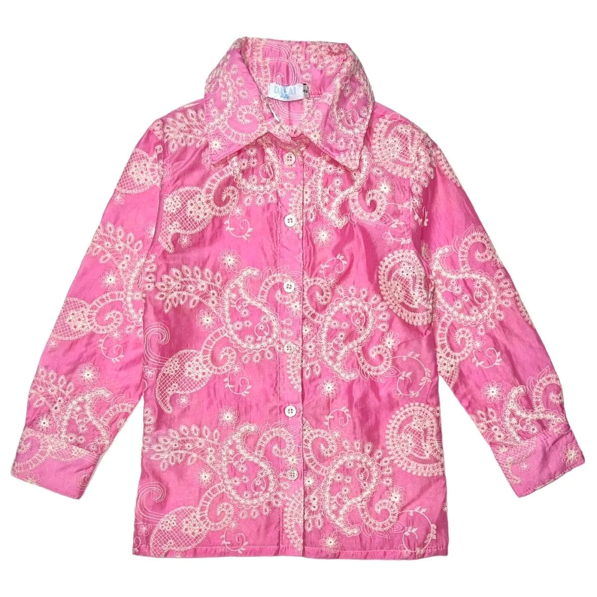 CALLIE PAISLEY OVERSIZED BUTTON DOWN TOP/COVERUP