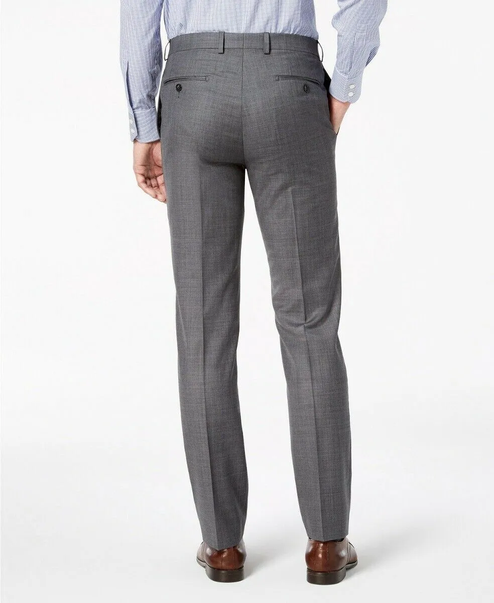 Calvin Klein Mens Slim fit Dress Pants 34 / 34 Grey