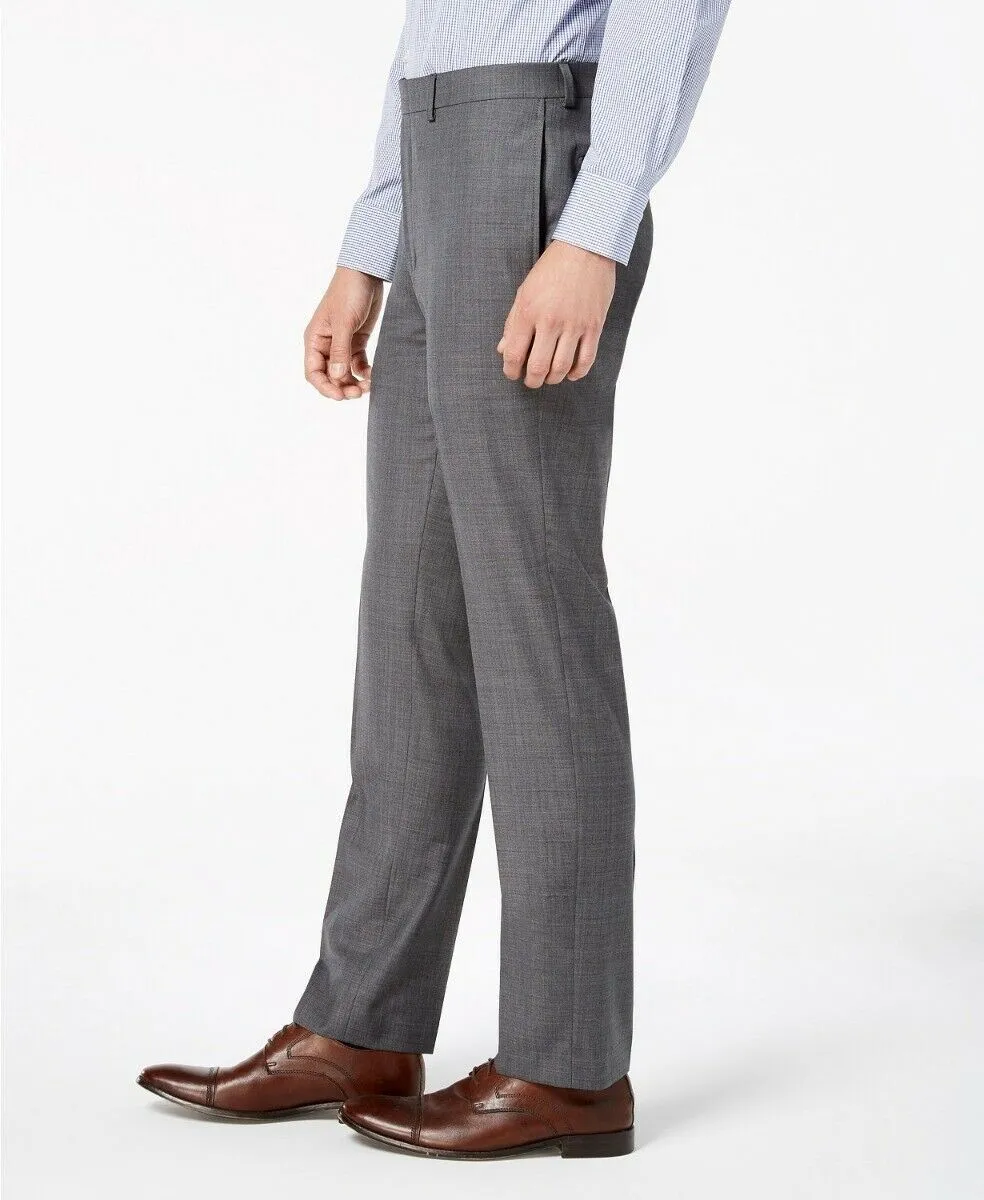 Calvin Klein Mens Slim fit Dress Pants 34 / 34 Grey