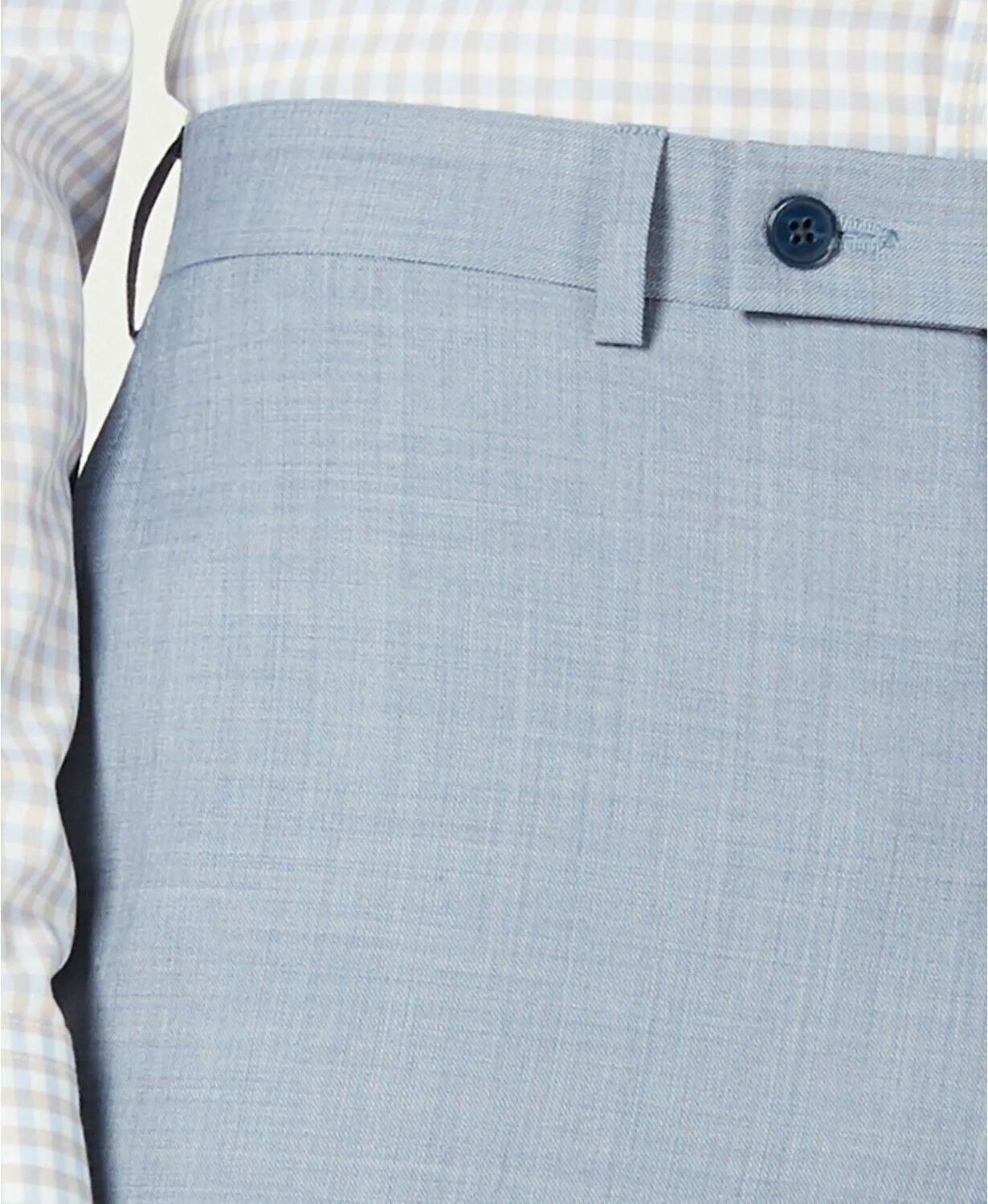 Calvin Klein Mens Slim fit Dress Pants 42 / 30 Blue Solid Stretch