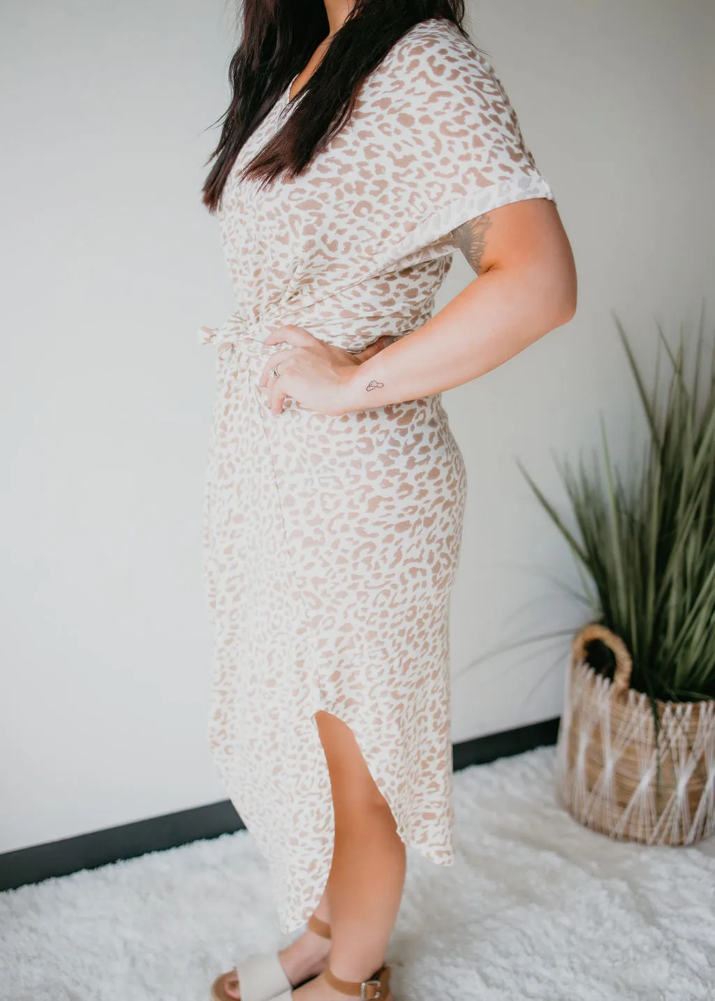 Celia Animal Print Maxi Dress