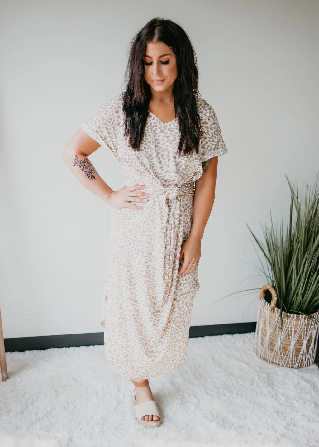 Celia Animal Print Maxi Dress