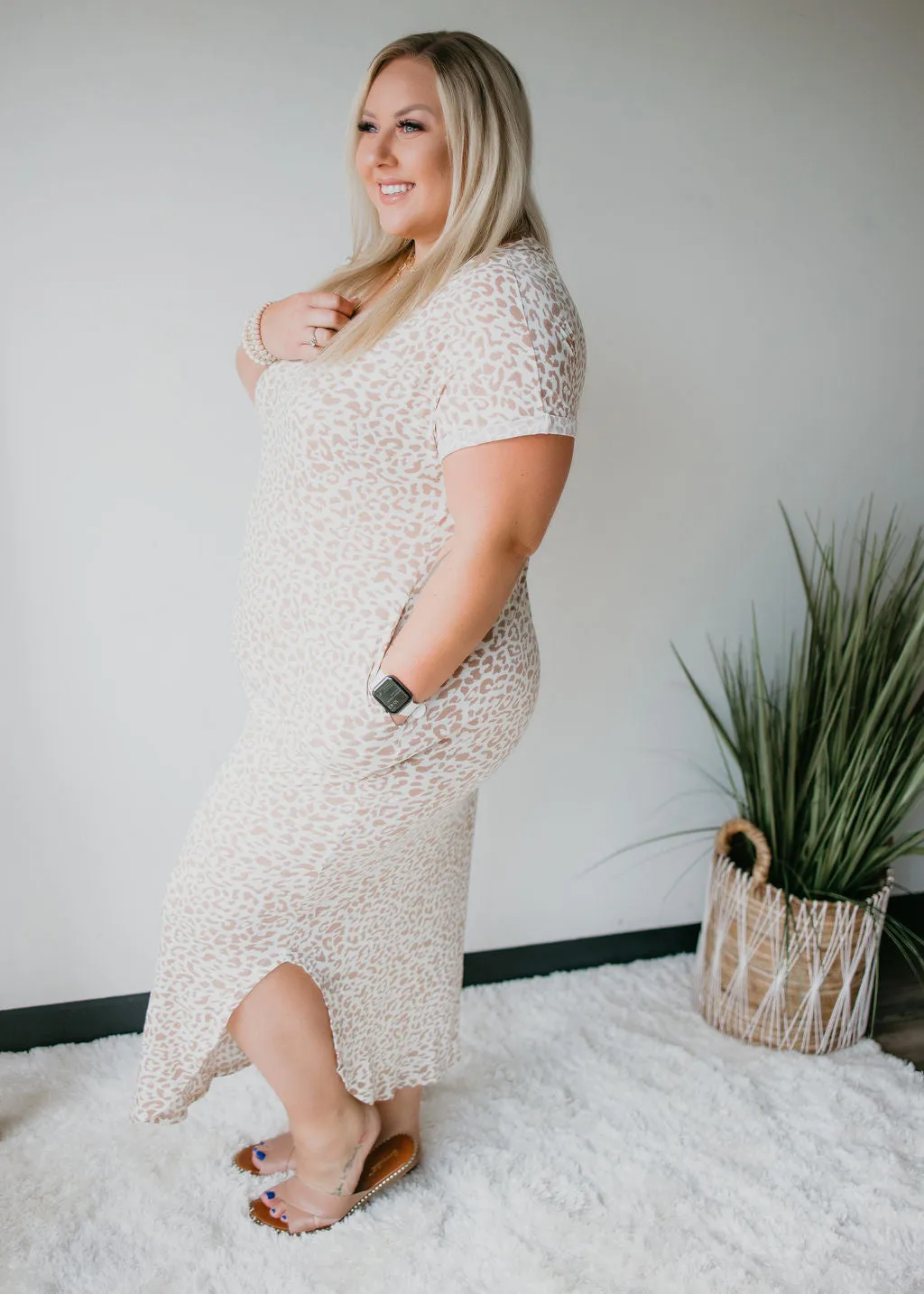 Celia Animal Print Maxi Dress