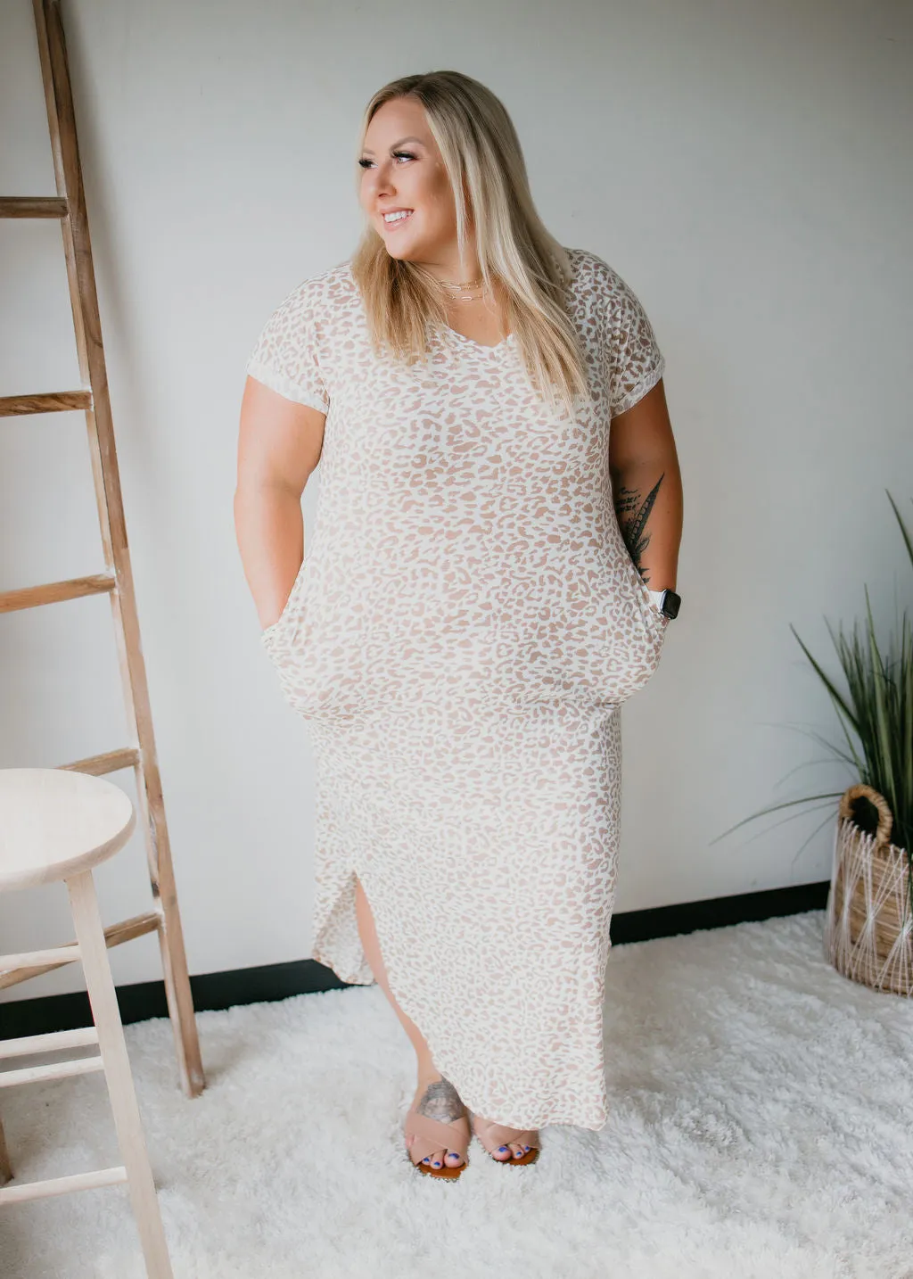 Celia Animal Print Maxi Dress