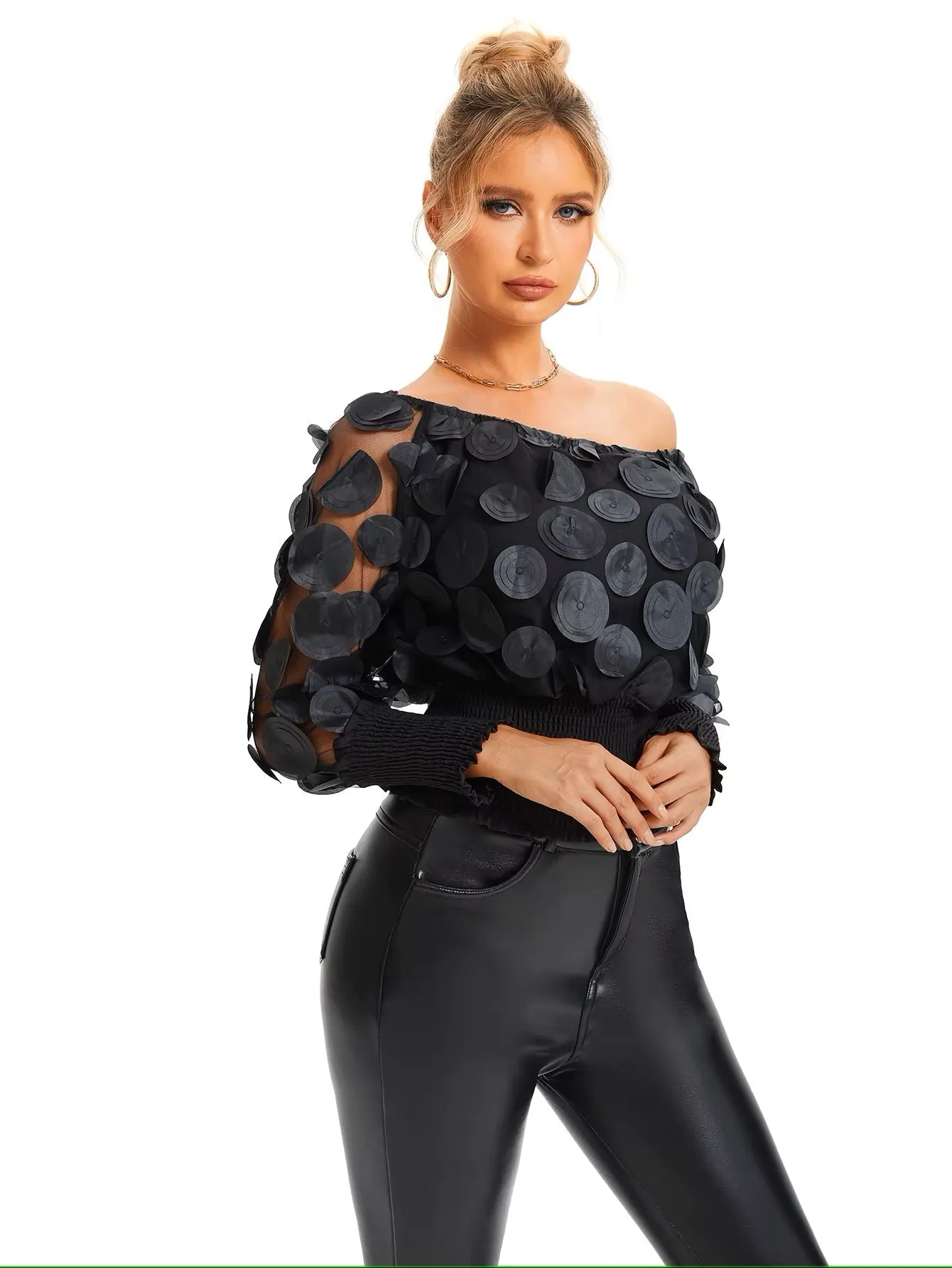 Chicmy-nye outfits women casual outfits 'Aprelia' Fashion off shoulder top