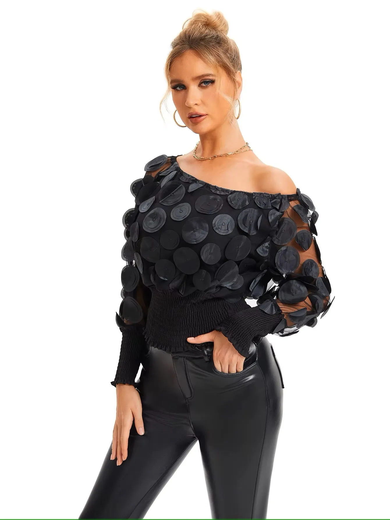 Chicmy-nye outfits women casual outfits 'Aprelia' Fashion off shoulder top