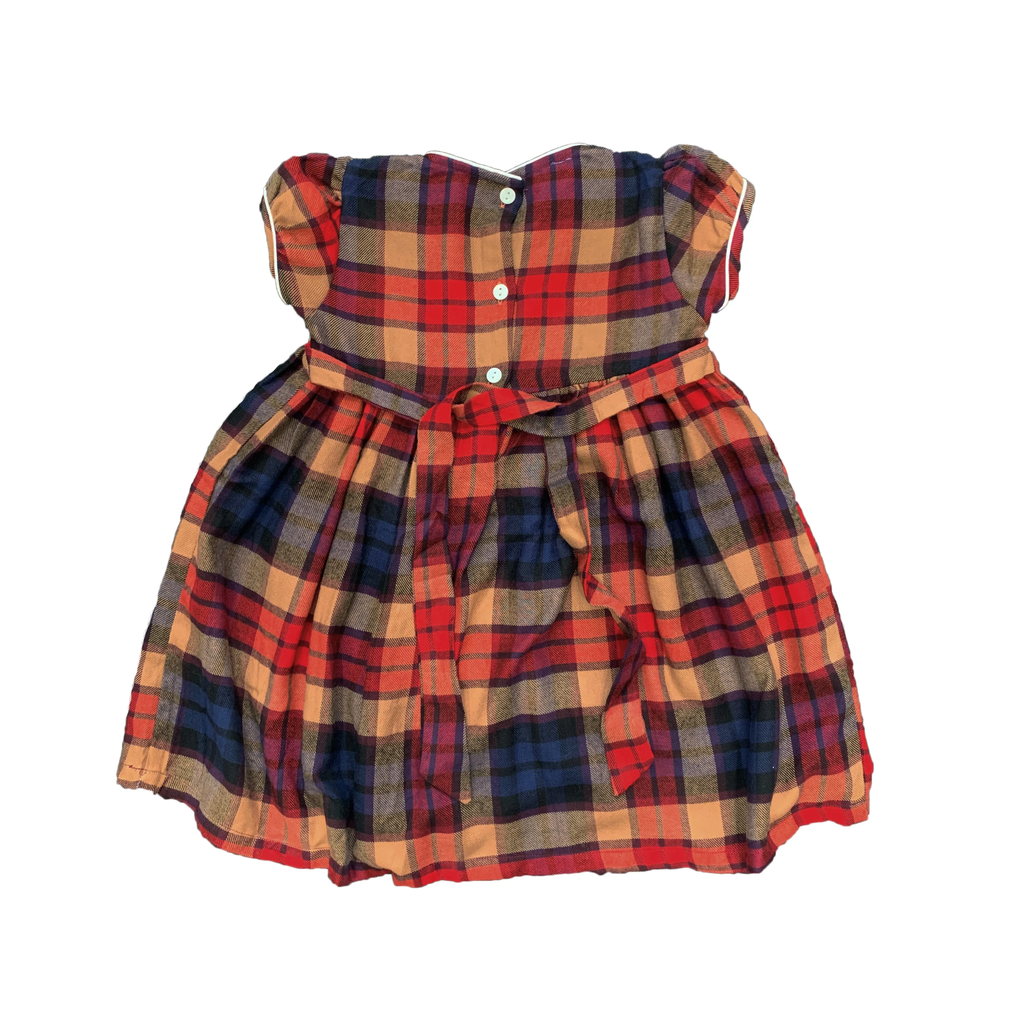 Classic Checked Smocked Dress