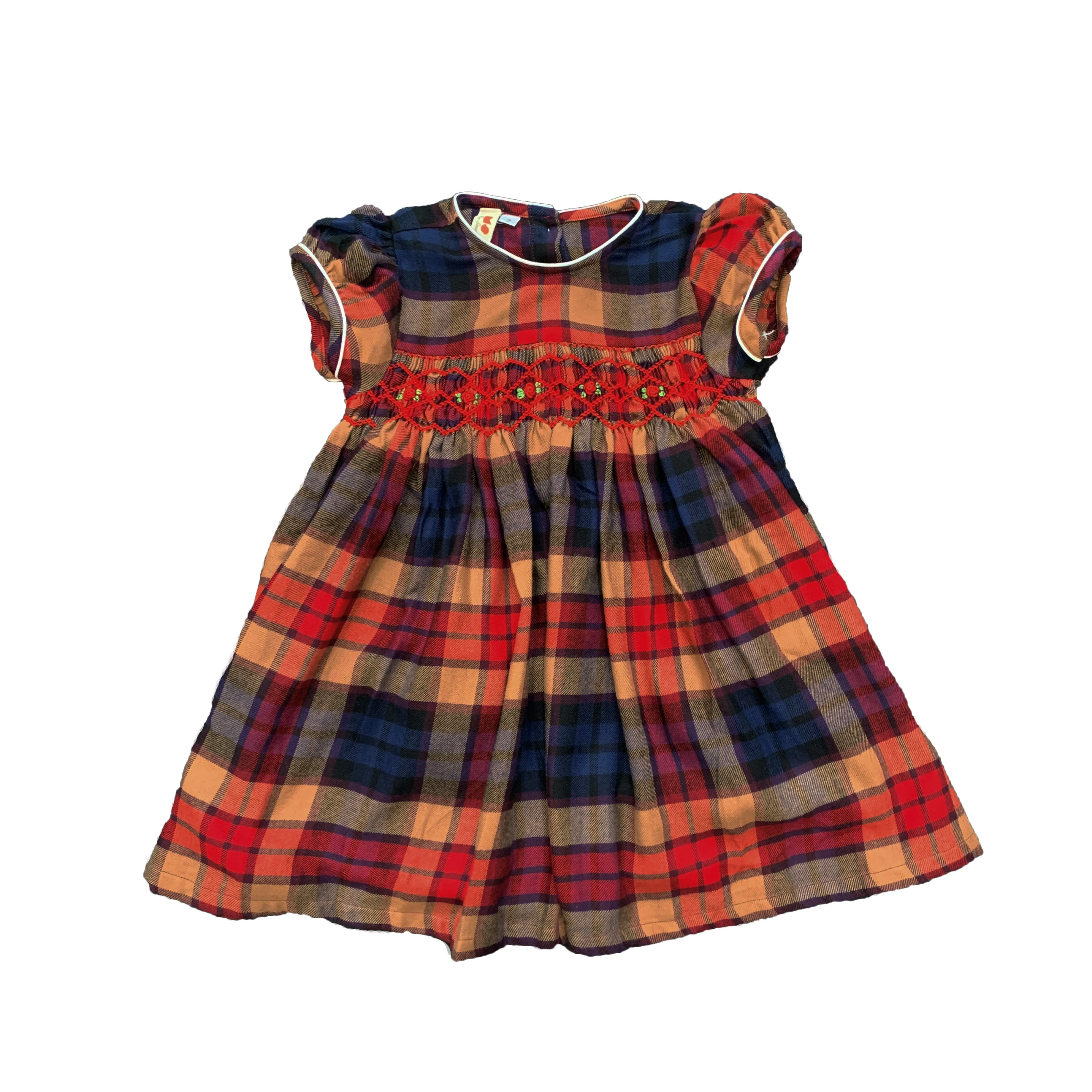 Classic Checked Smocked Dress