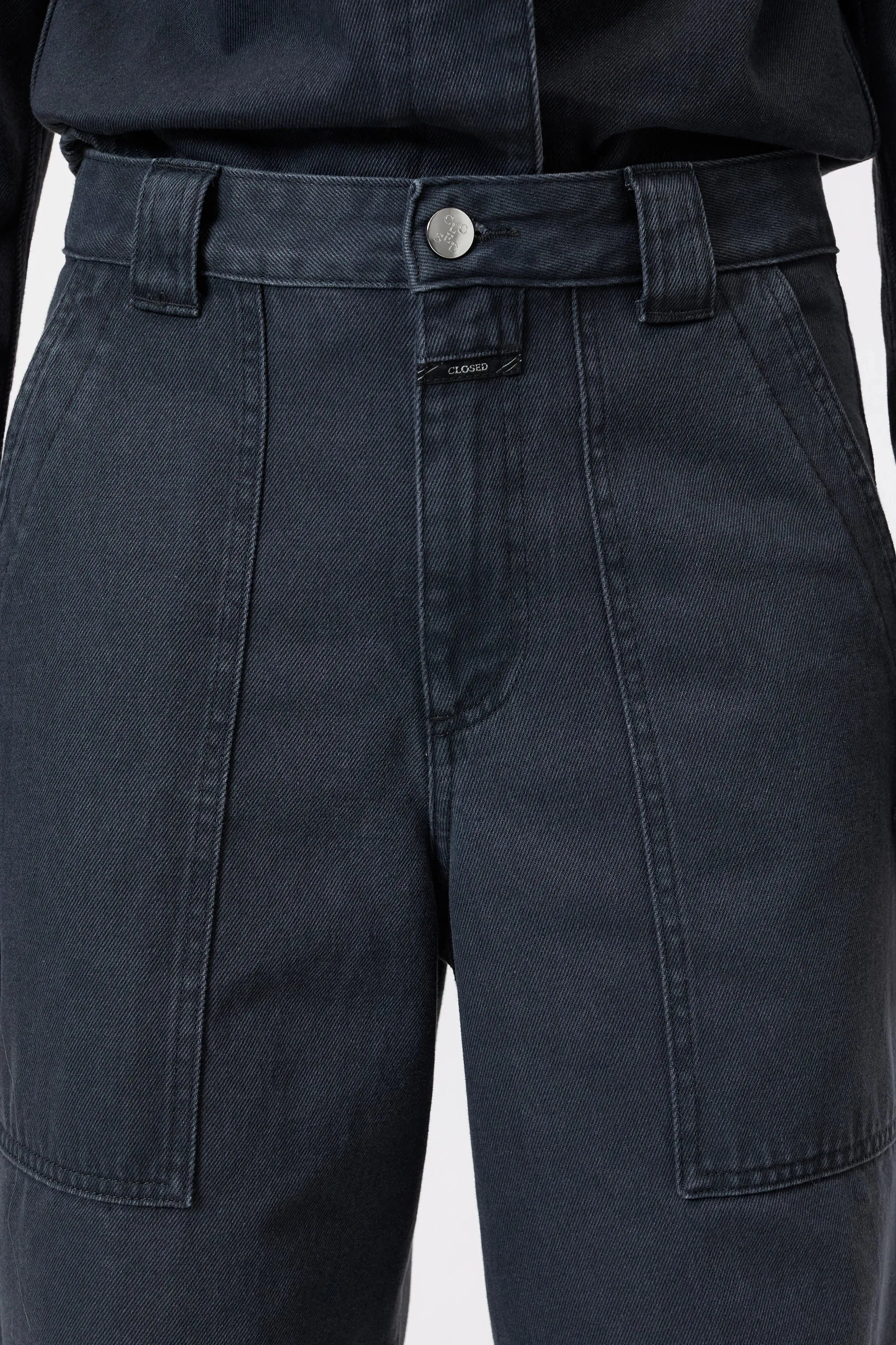CLOSED WOMENS RHANNON RELAXED PANT - DARK GREY