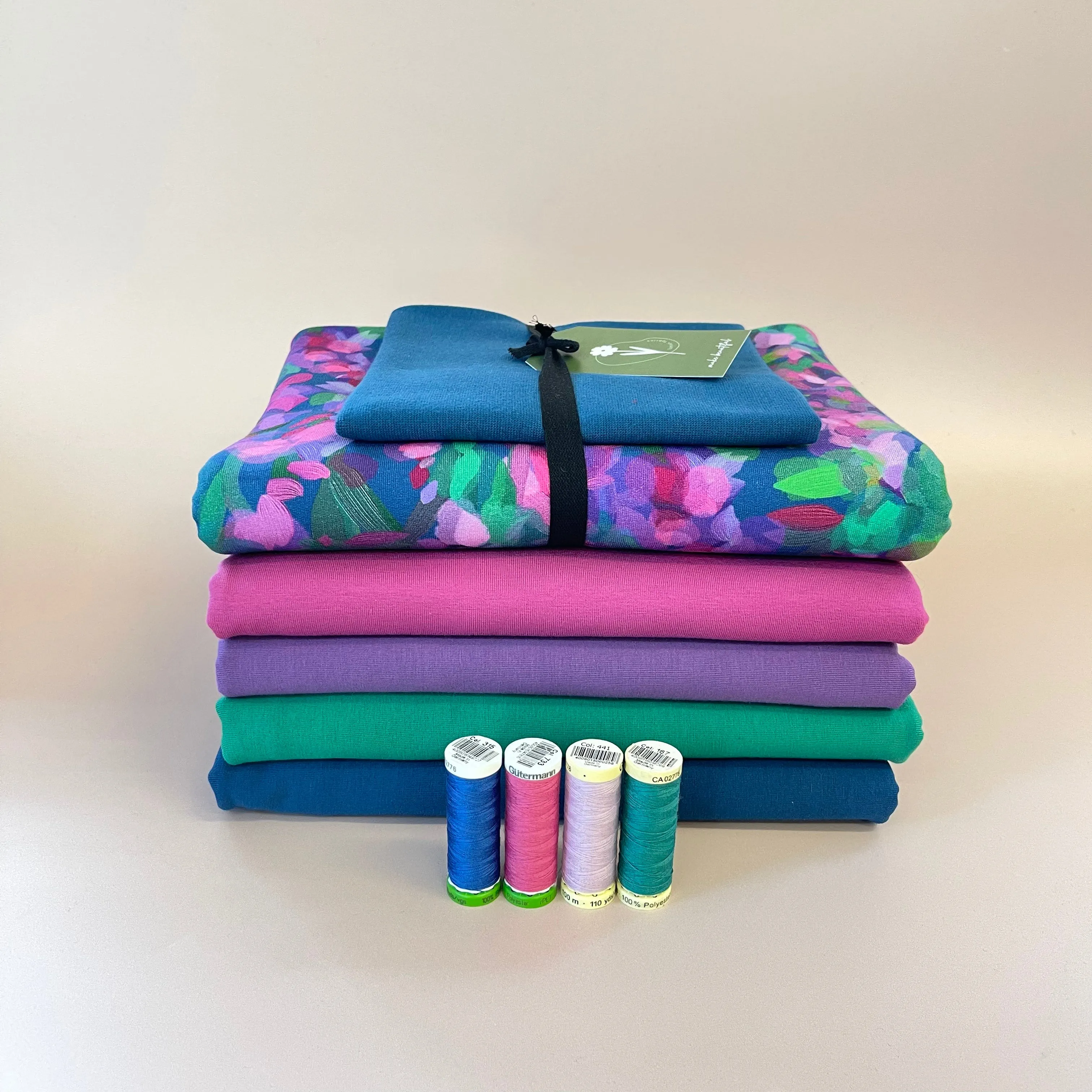 Colour Bundles - Lupine Essential Chic Cotton Jersey Fabrics