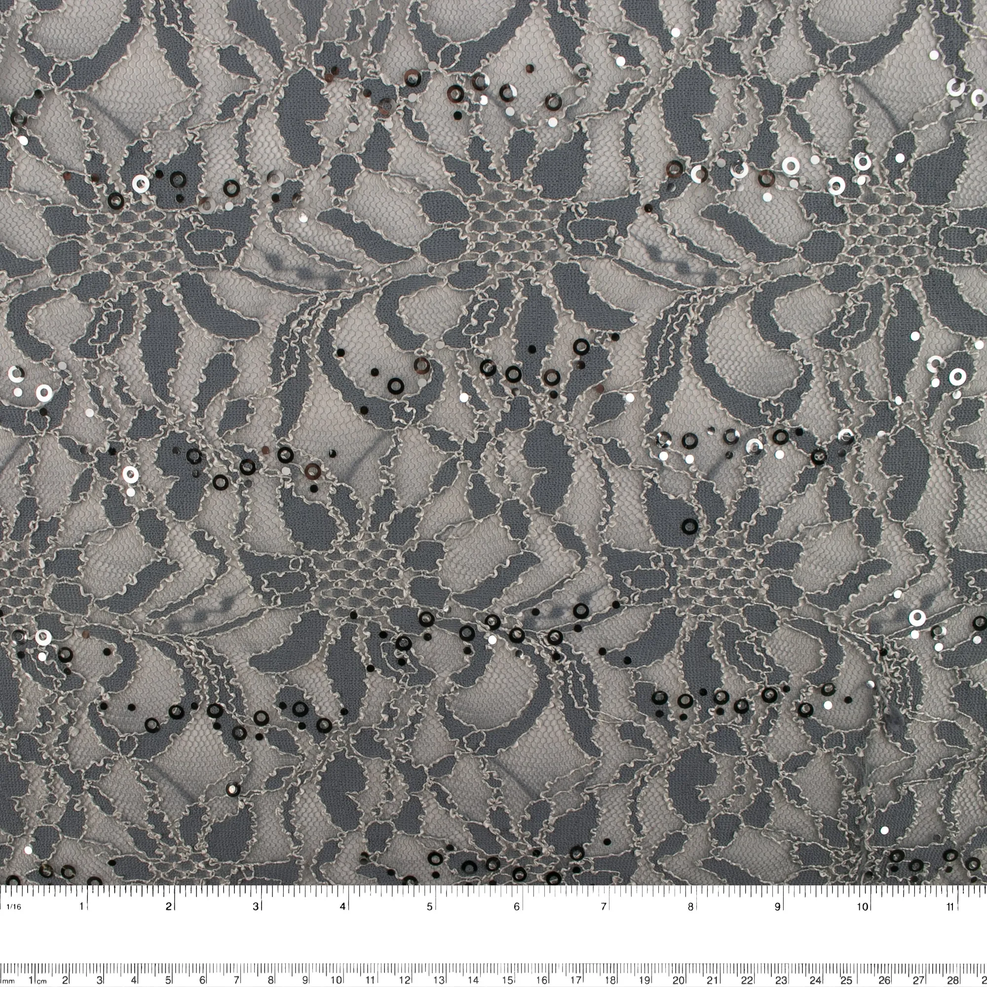 Corded lace - VIRGINIA - Grey blue