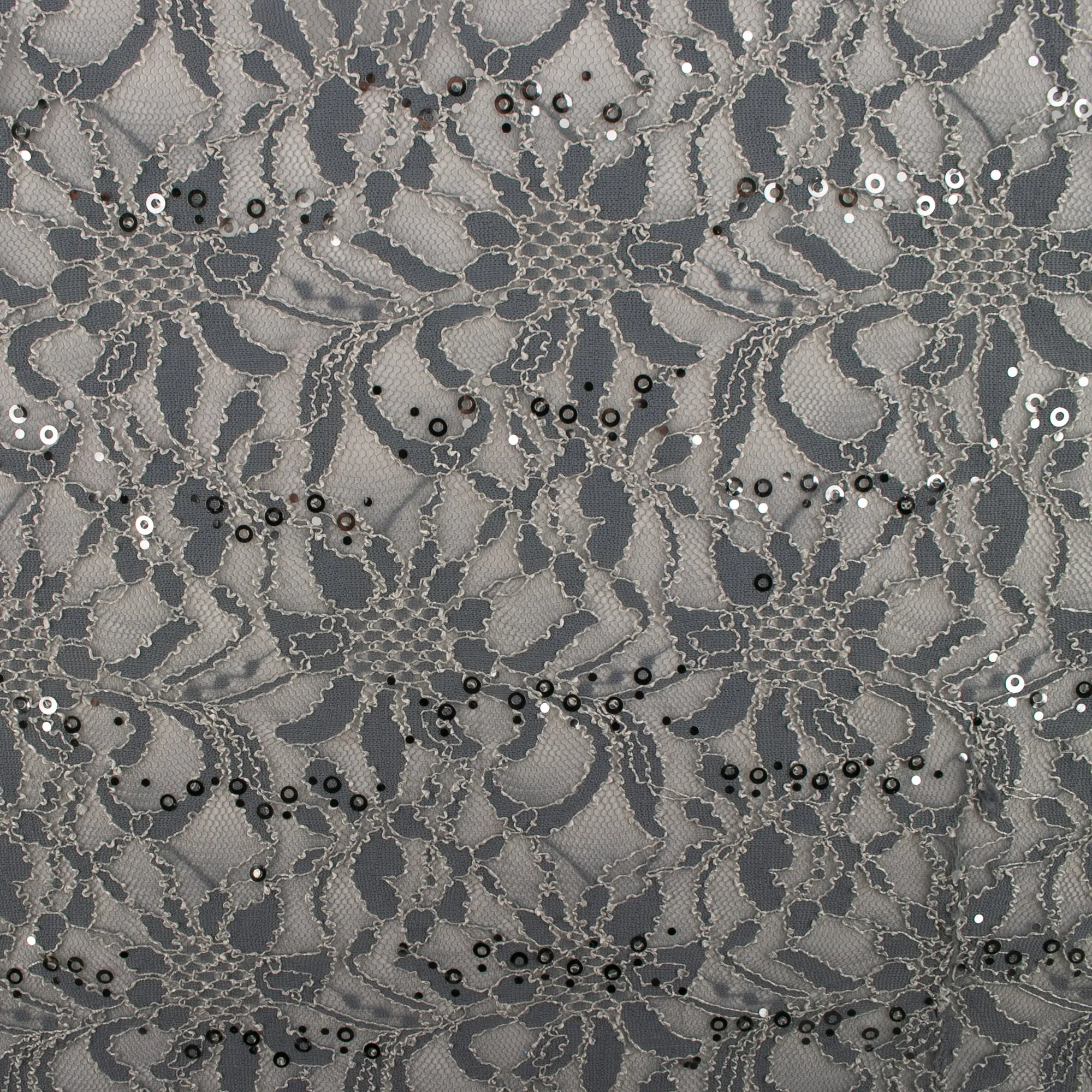 Corded lace - VIRGINIA - Grey blue