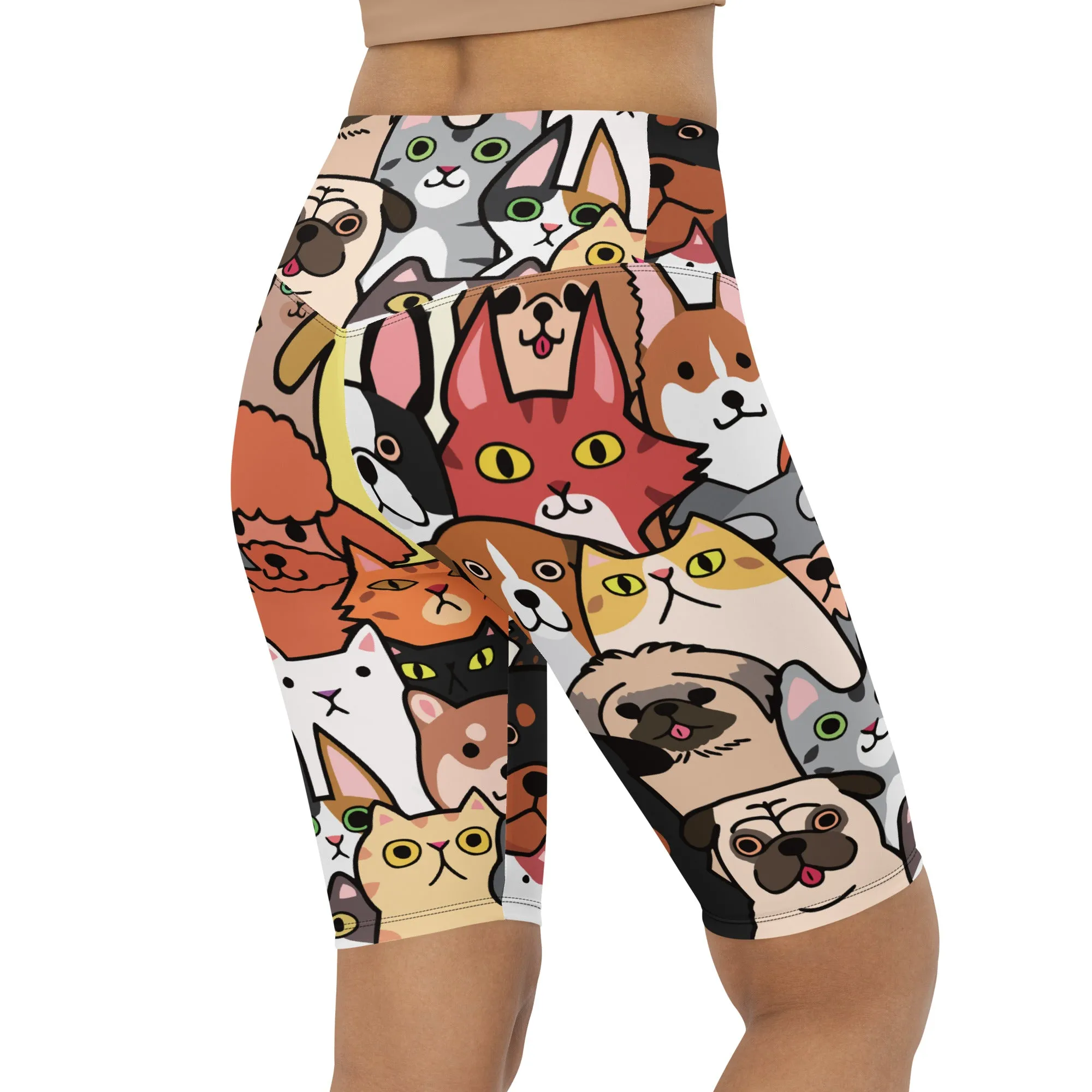 Cuteness Overload Biker Shorts