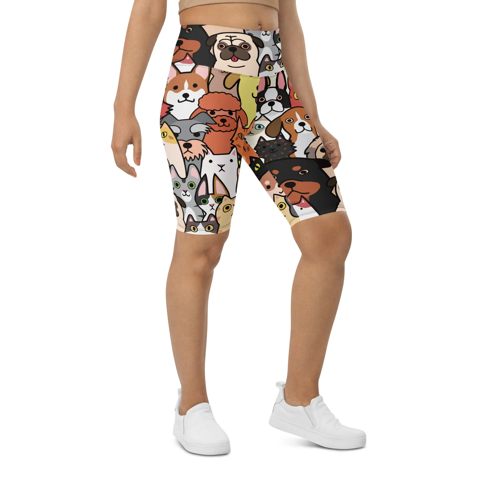 Cuteness Overload Biker Shorts