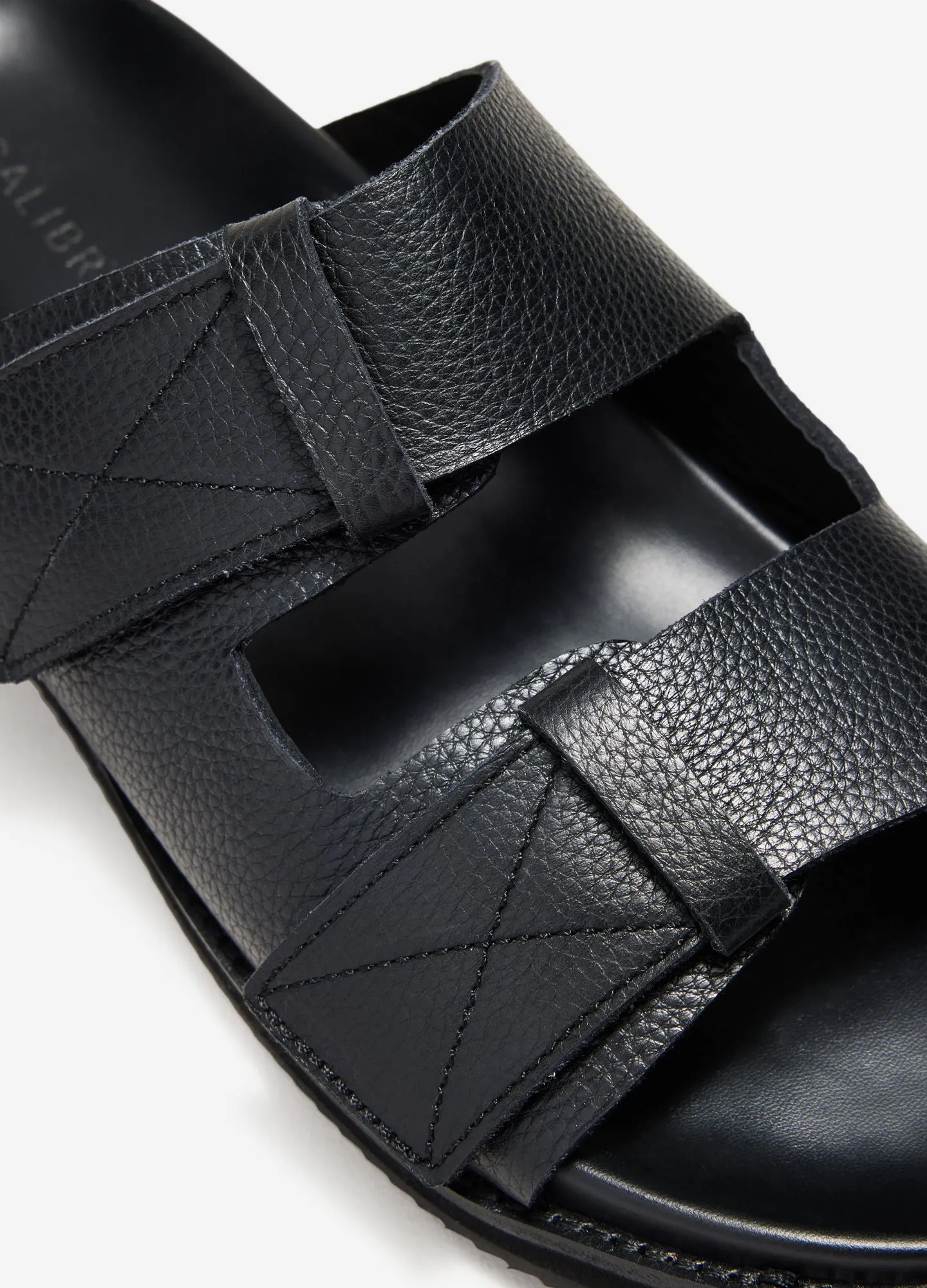 Double Strap Sandal Black
