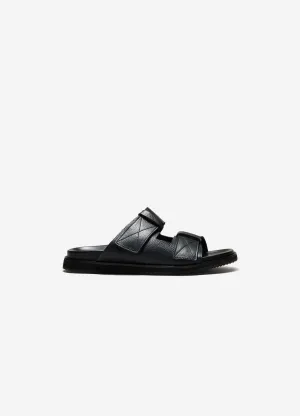 Double Strap Sandal Black