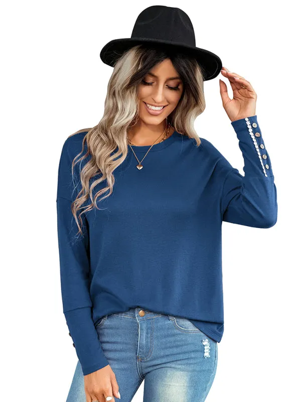 Emma Women's Knitted Dropped Shoulder Blouse
