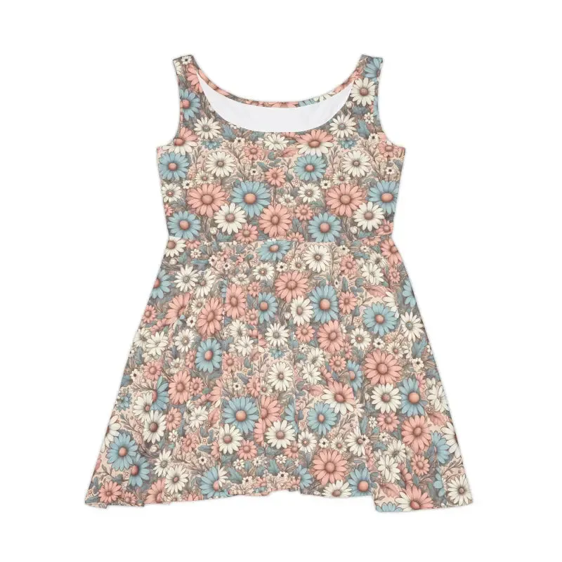 Enchanting Pastel Floral Skater Dress