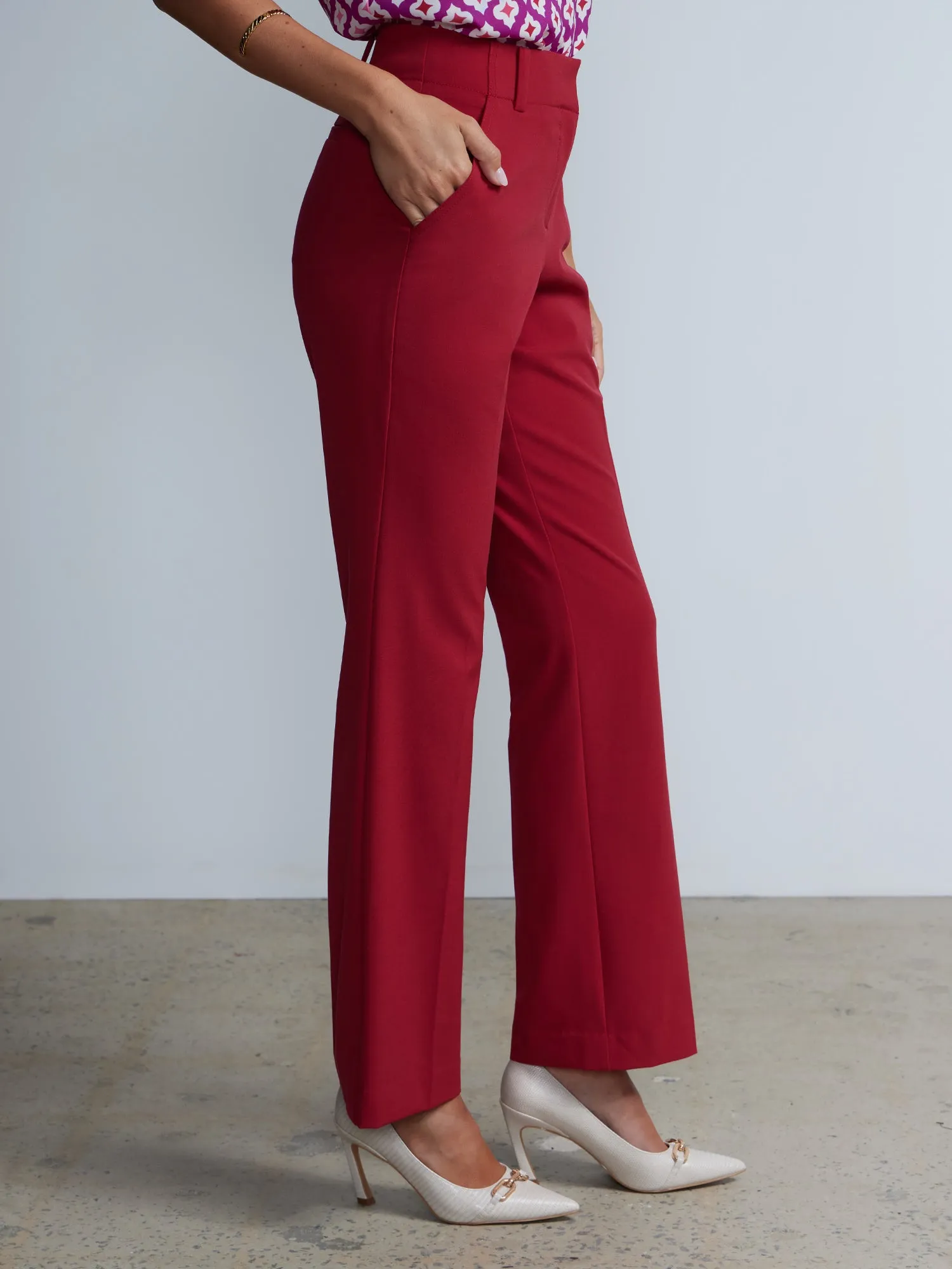 Essential Stretch High Rise Bootcut Pant