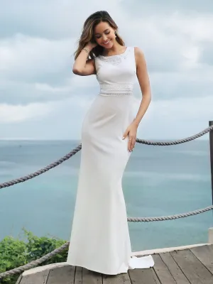 Ever-Pretty Classic Fishtailn Wholesale Wedding Dresses Without Sleeve EZ07804