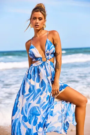 Forest Favors Maxi Dress - Navy