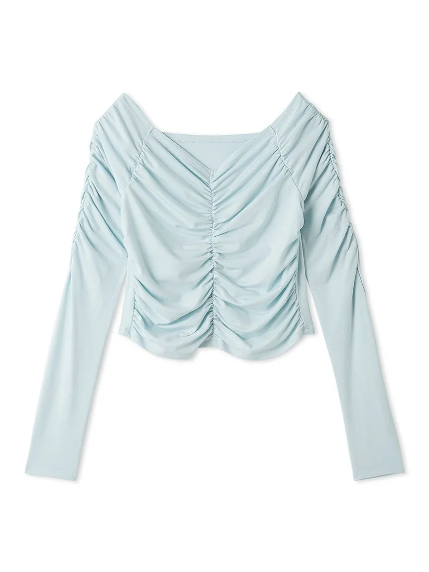 Gathered Off-Shoulder Top