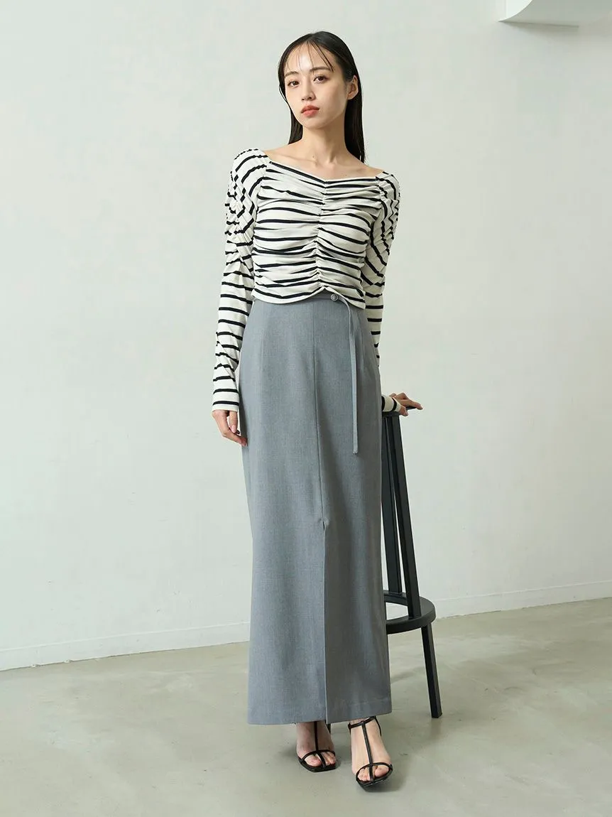 Gathered Off-Shoulder Top