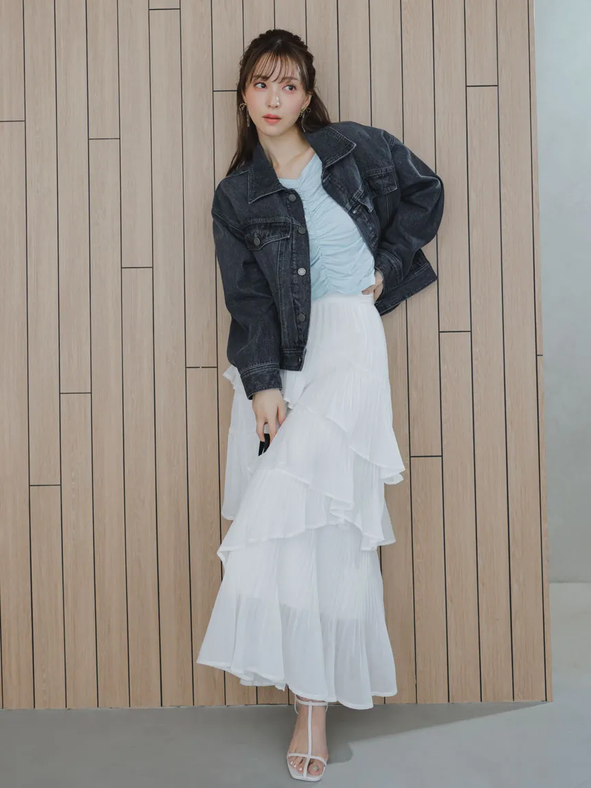 Gathered Off-Shoulder Top