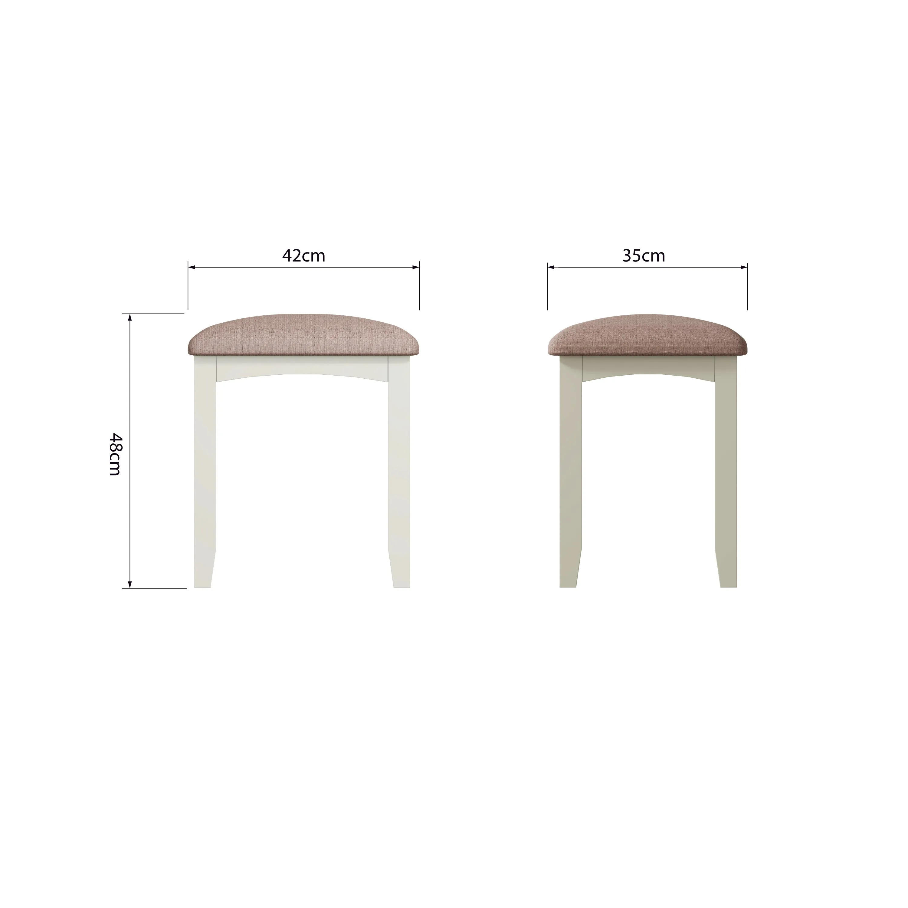 Geras White Stool