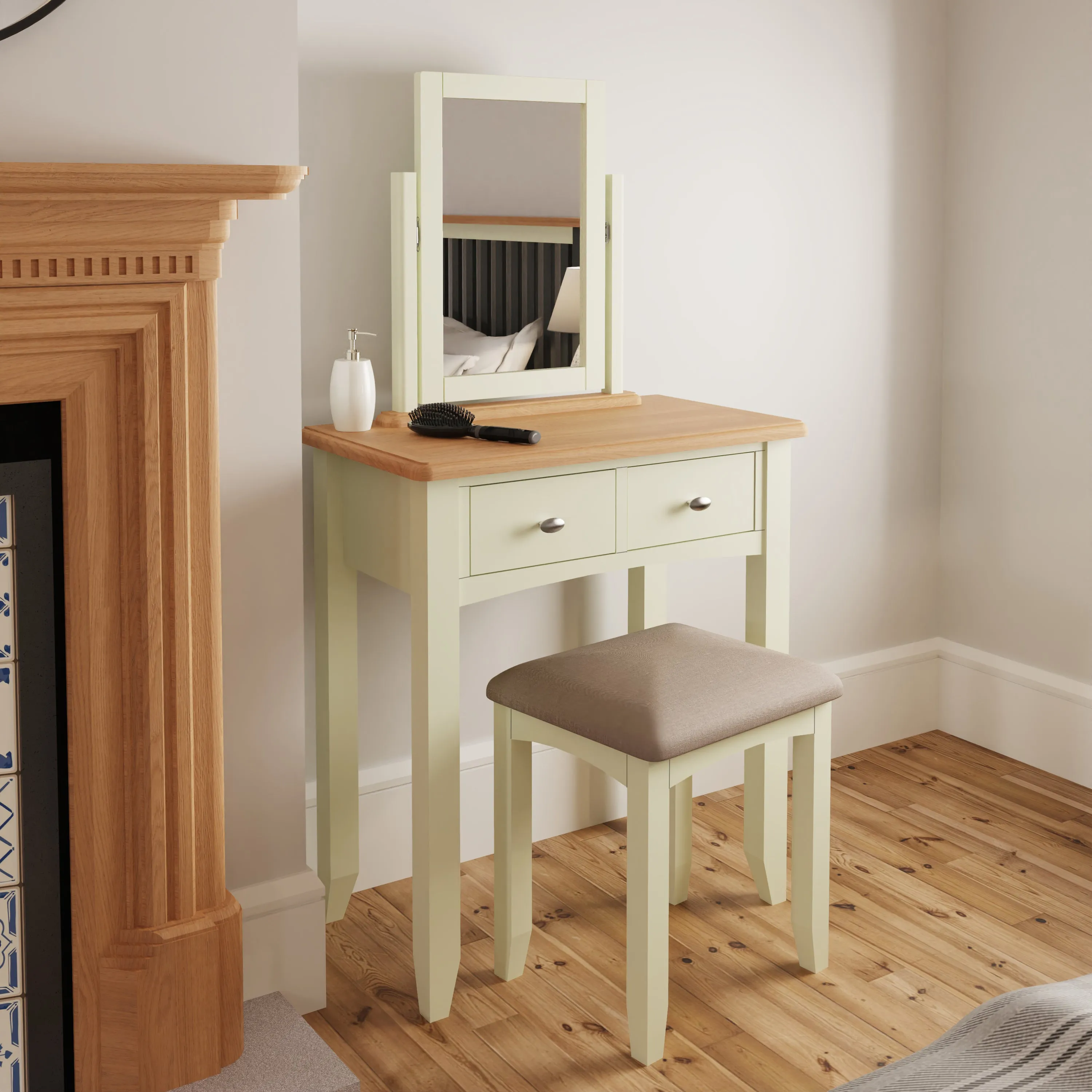 Geras White Stool