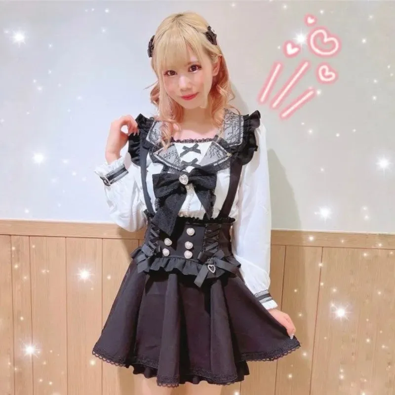 Gothic Lolita Suspender Skirts