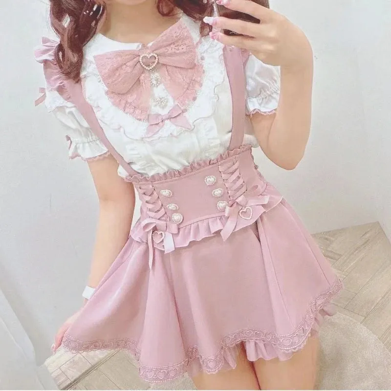 Gothic Lolita Suspender Skirts