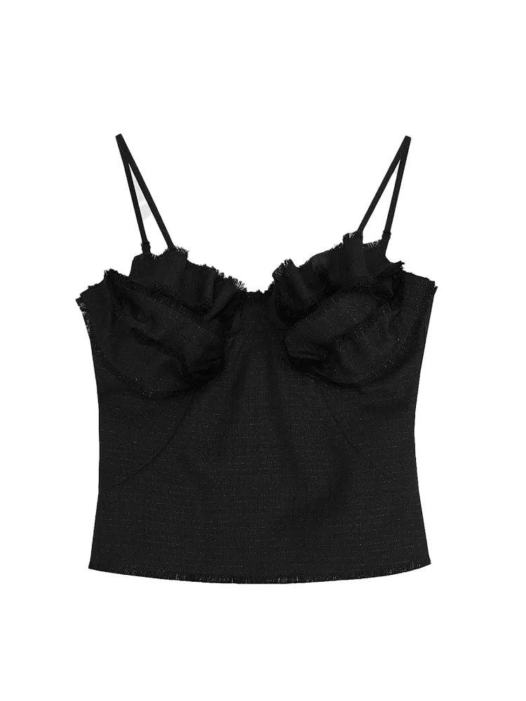 Lace Ruffle Elegant Chic Camisole