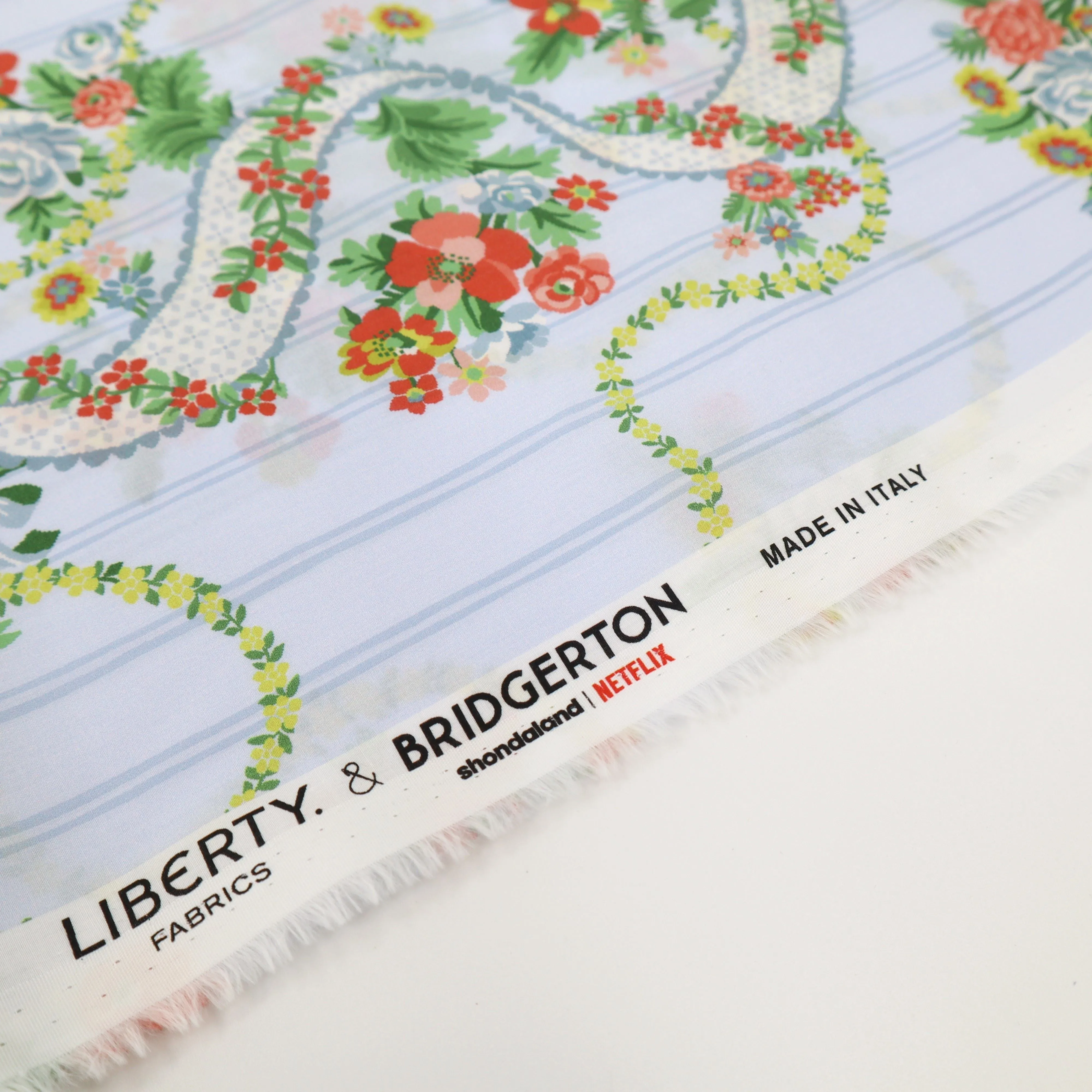 Liberty Fabrics x Bridgerton Ribbon Cascade B Tana Lawn™ Cotton