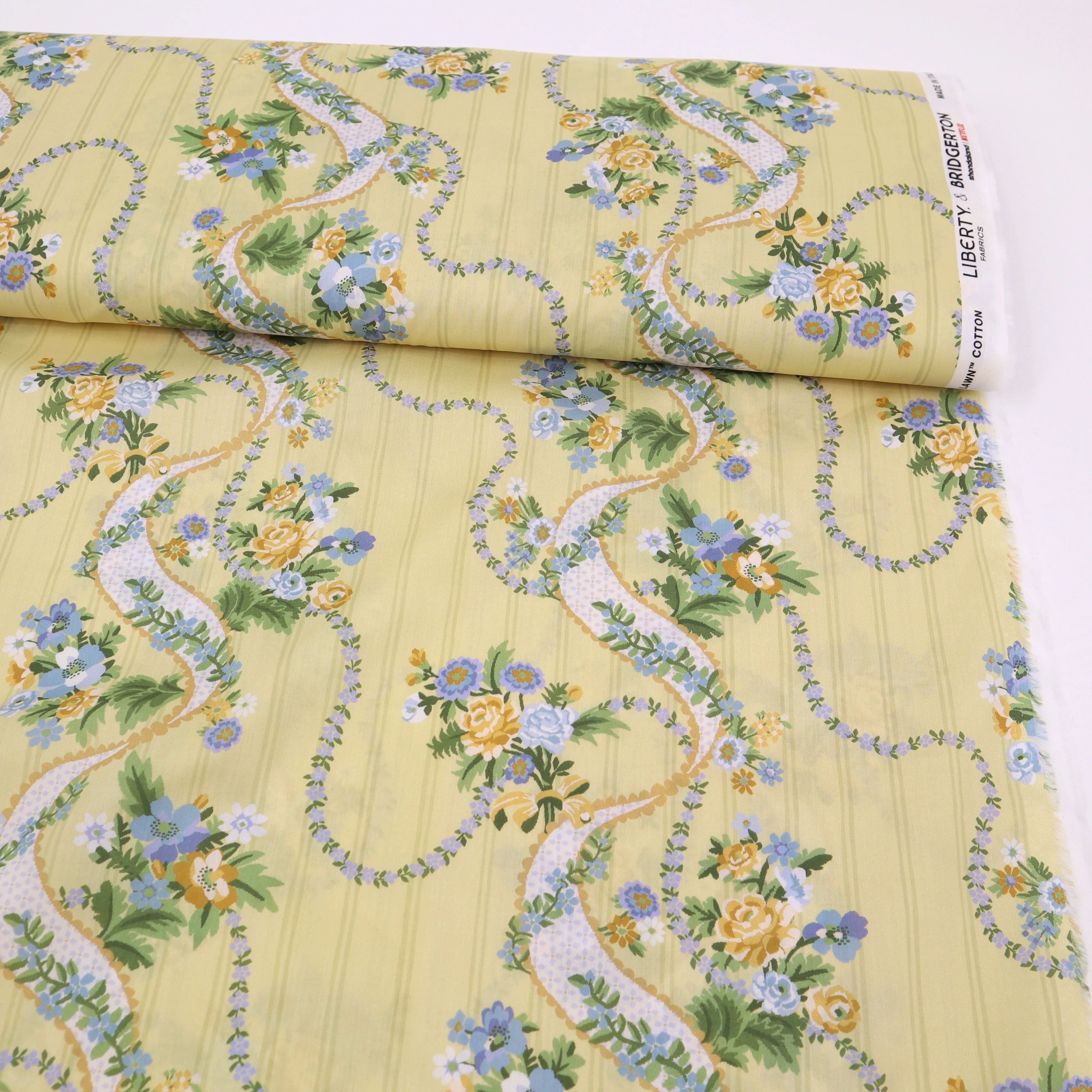 Liberty Fabrics x Bridgerton Ribbon Cascade C Tana Lawn™ Cotton