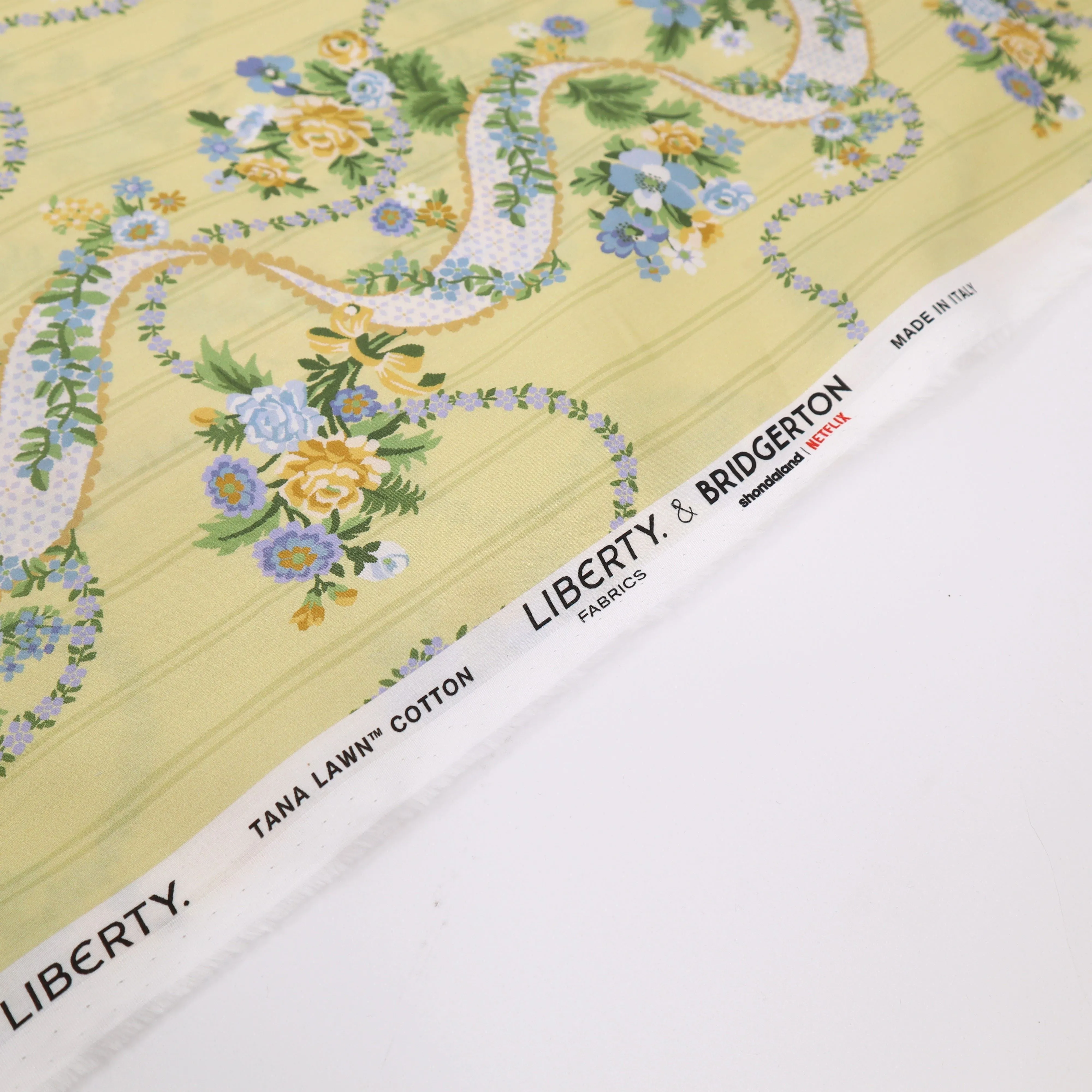 Liberty Fabrics x Bridgerton Ribbon Cascade C Tana Lawn™ Cotton