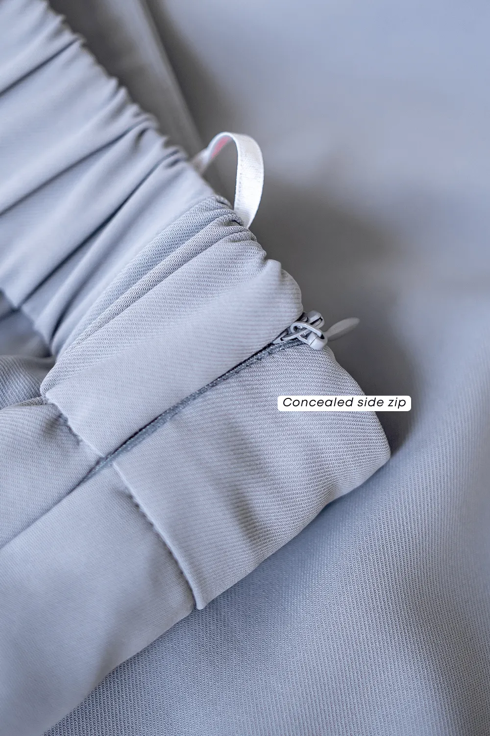 LUNA MAXI SKIRT IN GREY BLUE